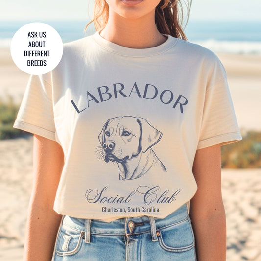 Labrador Retriever Shirt | Dog Mama T-shirt | Dog Grandma Gift | Birthday Gift for her | Social Club Shirt | Big Dog Breed | Fun Dog T-Shirt