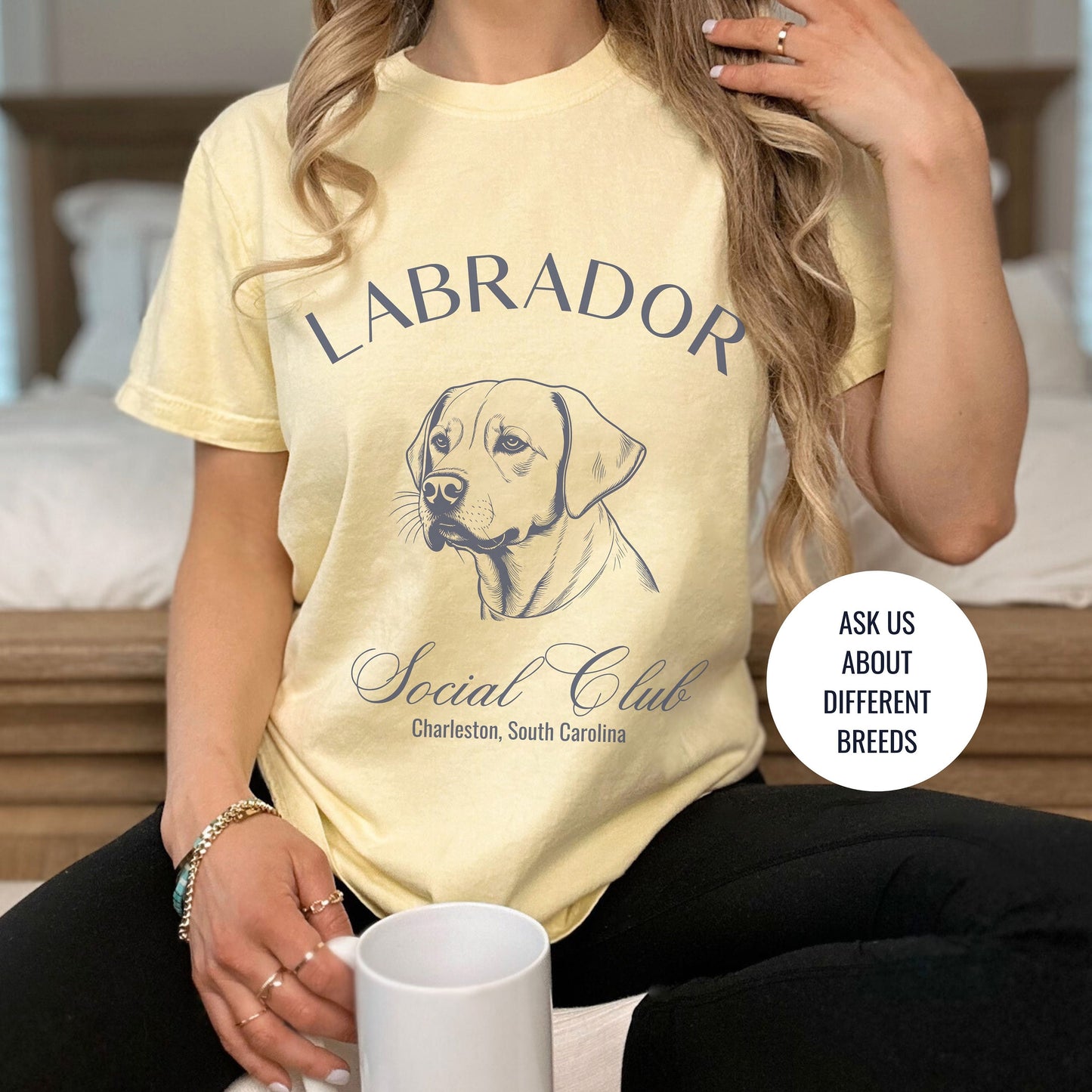 Labrador Retriever Shirt | Dog Mama T-shirt | Dog Grandma Gift | Birthday Gift for her | Social Club Shirt | Big Dog Breed | Fun Dog T-Shirt