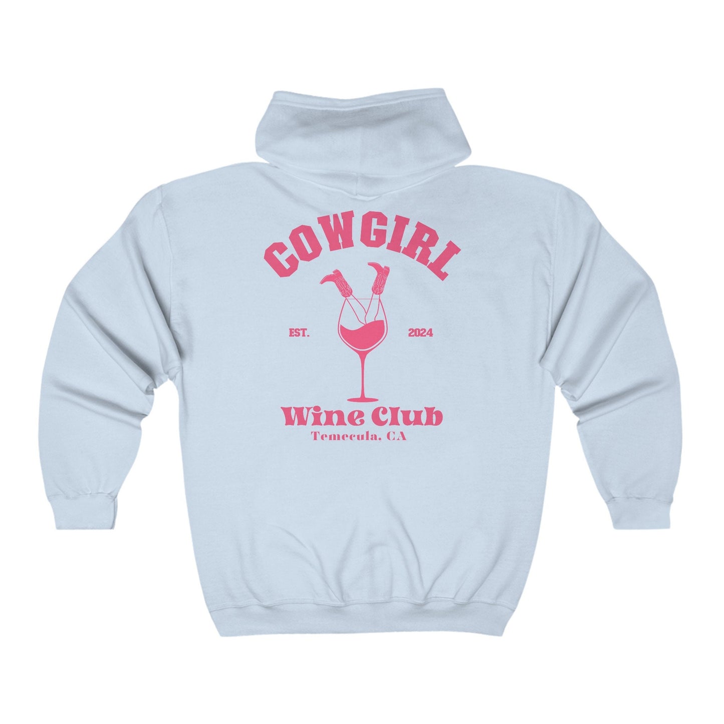 Cocktail Social Club Zipper Hoodie, Coquette Western Shirt, Custom Western Sweatshirt, Wine Country, Western Gift Zip up, Girly Aesthetic