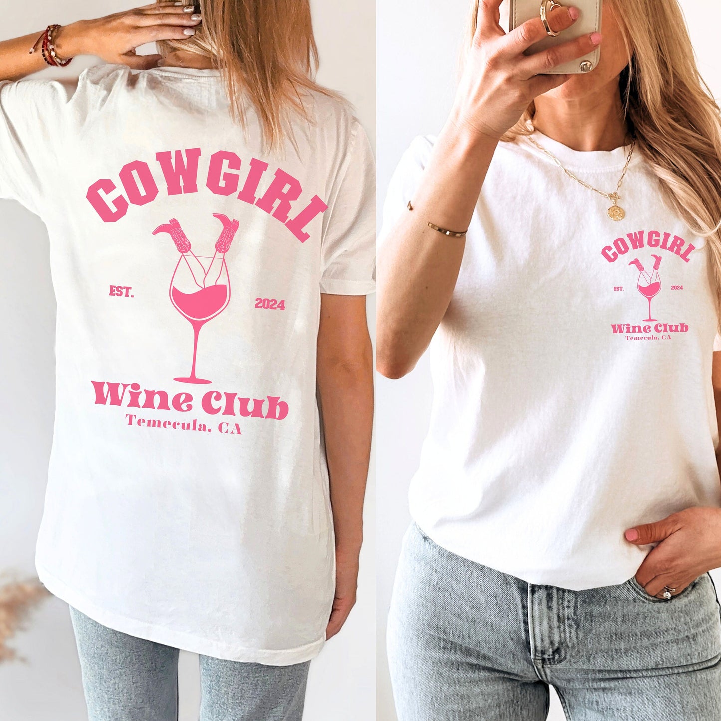 Cocktail Social Club Shirt, Coquette Western Shirt, Custom Western Shirt, Wine Country Shirt, Personalized Western Gift, Girly Aesthetic