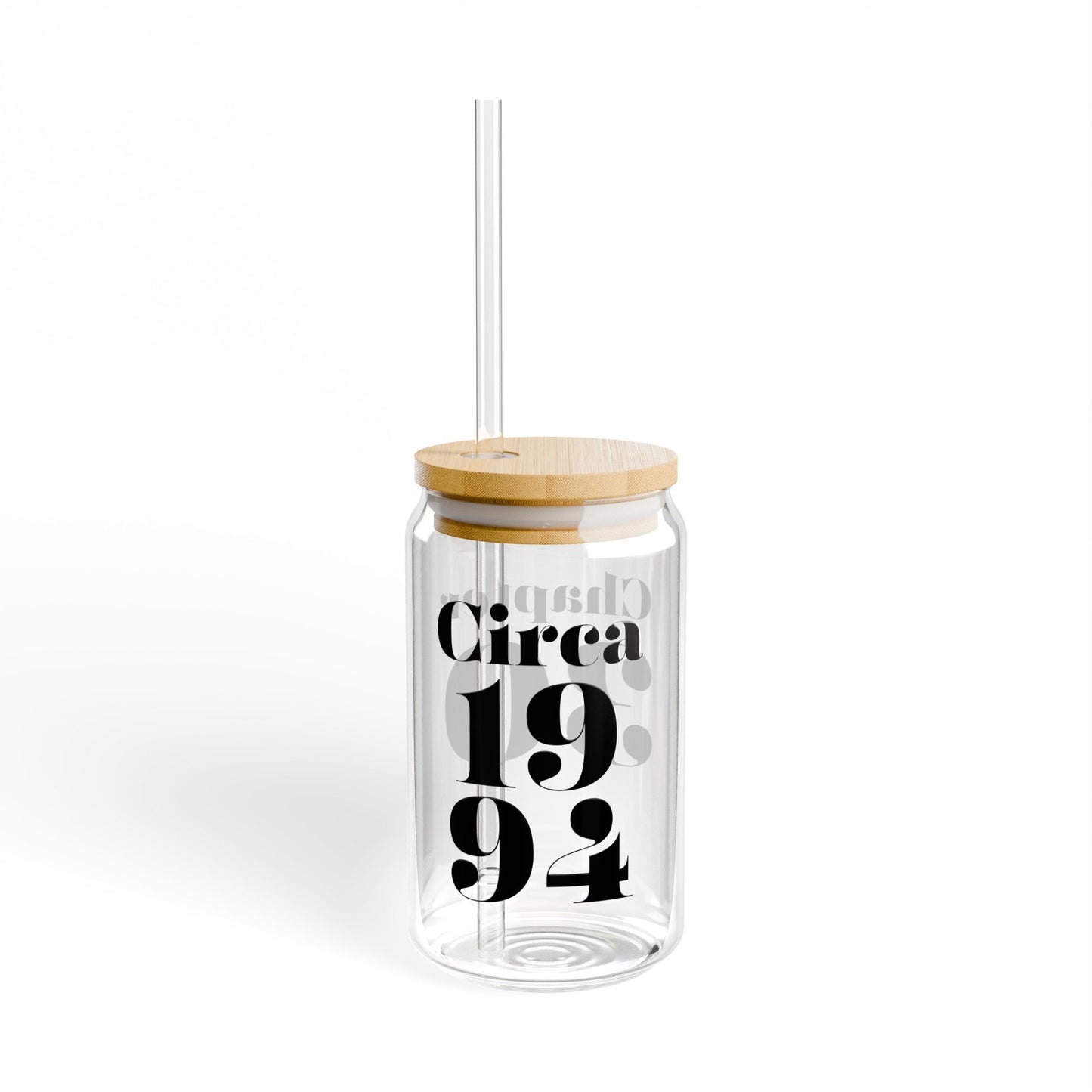 Custom  30th Birthday Glass Tumbler with Lid, 30th Birthday Mug, Dirty Thirty Cruise Gift, Turning Birthday Party Cup, Circa 1994 Version