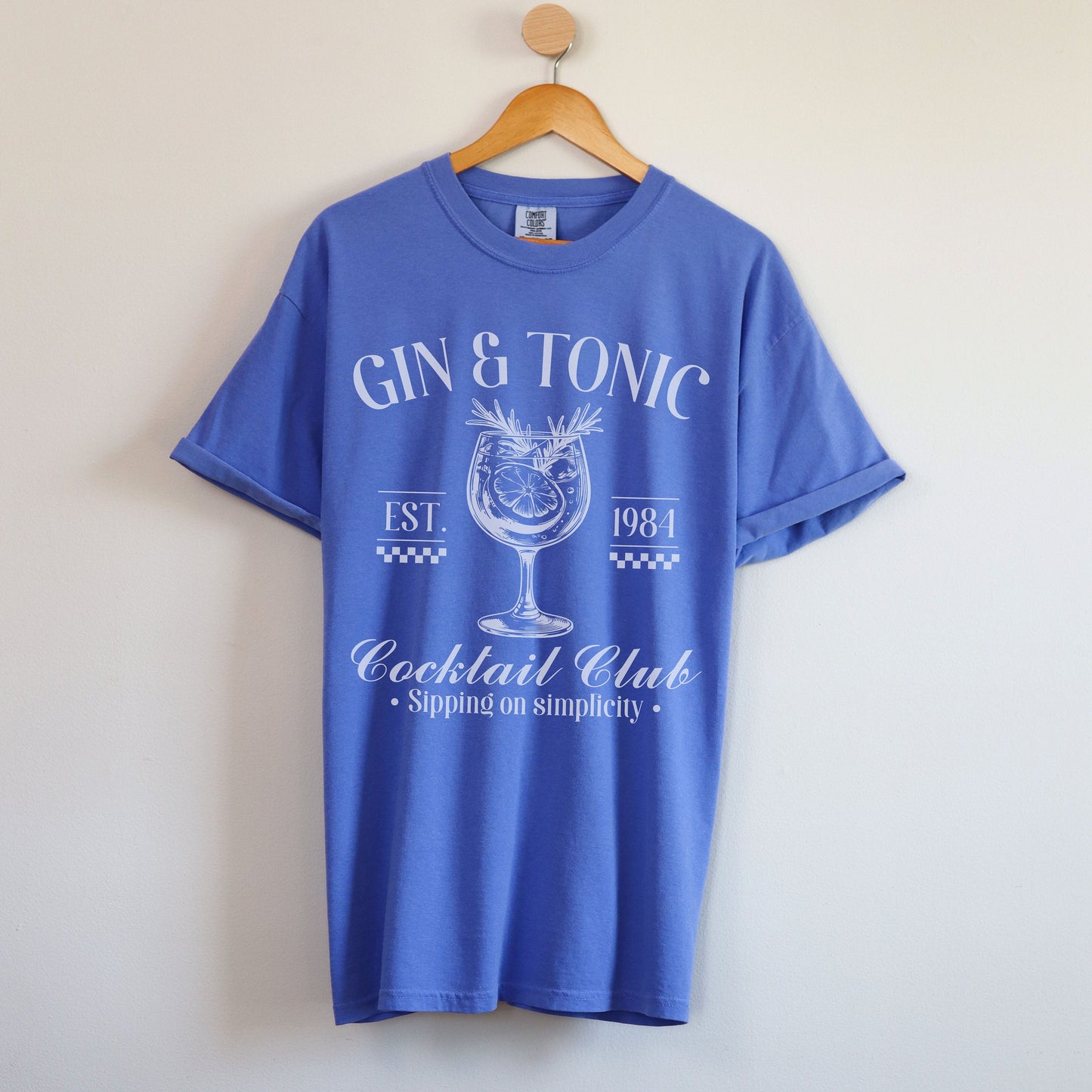 Gin and Tonic shirt, Bride Tees, Bachelorette Party Cocktail Social Club Shirt, On Cloud 9 Shirt, Aesthetic Gifts, Cocktail themed Shirt