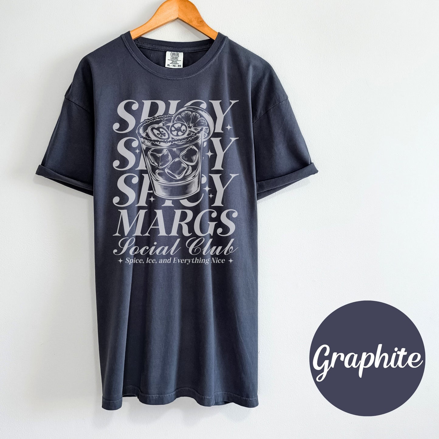 Spicy Margs shirt, Bride Tees, Bachelorette Party Cocktail Social Club Shirt, On Cloud 9 T Shirt, Aesthetic Gifts, Margarita themed Shirts