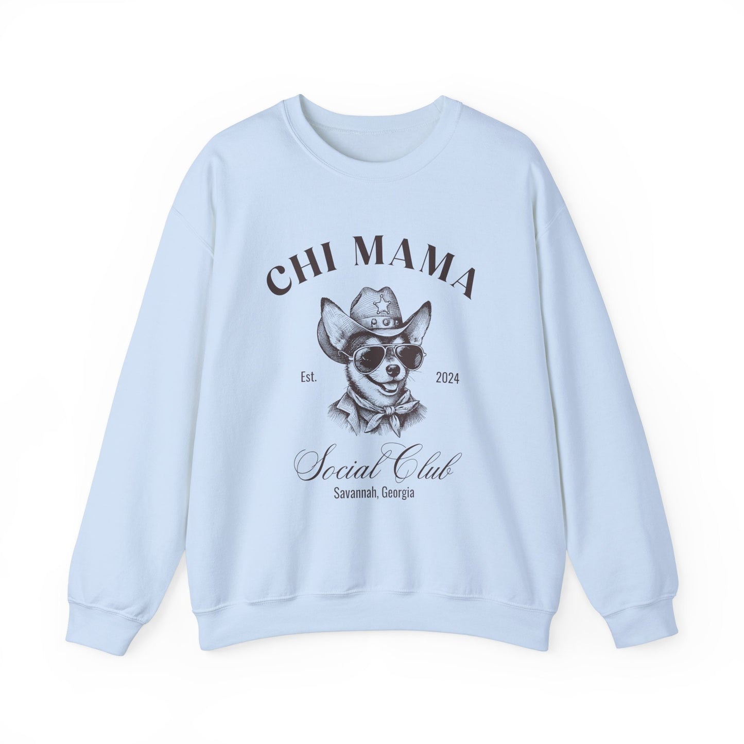 Chihuahua Sweatshirt | Chi Grandma Gifts | Small Dog Breed Crewneck | New Dog Shirt | Social Club Shirt | Chi Mama Gift | Martini Shirt