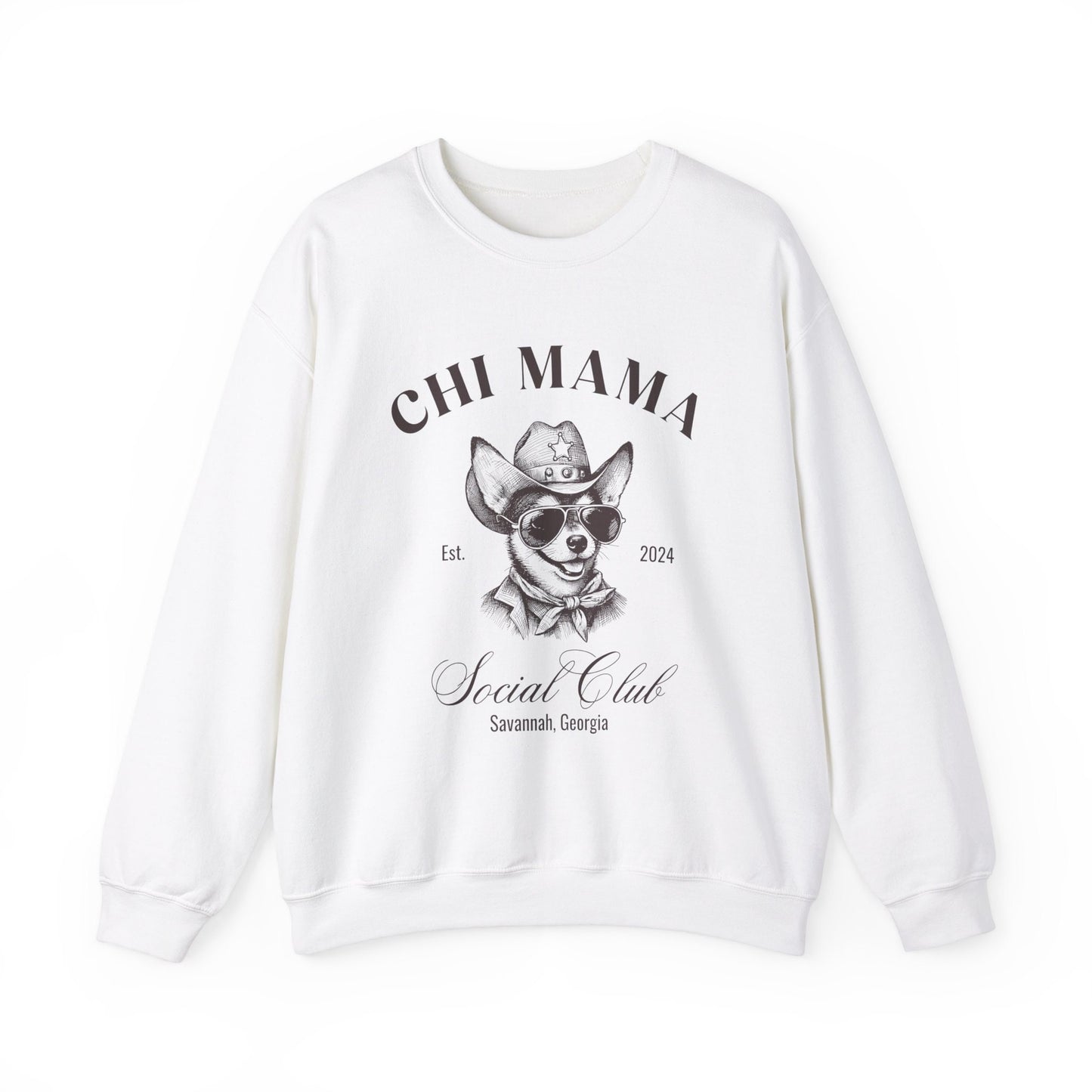 Chihuahua Sweatshirt | Chi Grandma Gifts | Small Dog Breed Crewneck | New Dog Shirt | Social Club Shirt | Chi Mama Gift | Martini Shirt