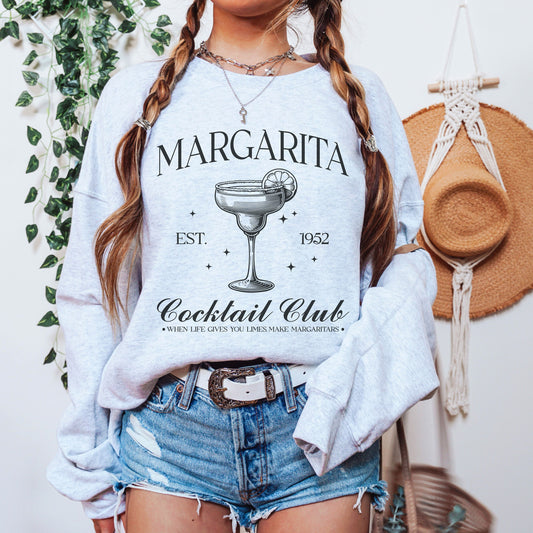 Margarita Sweatshirt, Preppy Bride Crewnecks, Bachelorette Party Cocktail Social Club Shirt, Aesthetic Gifts, Spicy Margarita themed Shirts