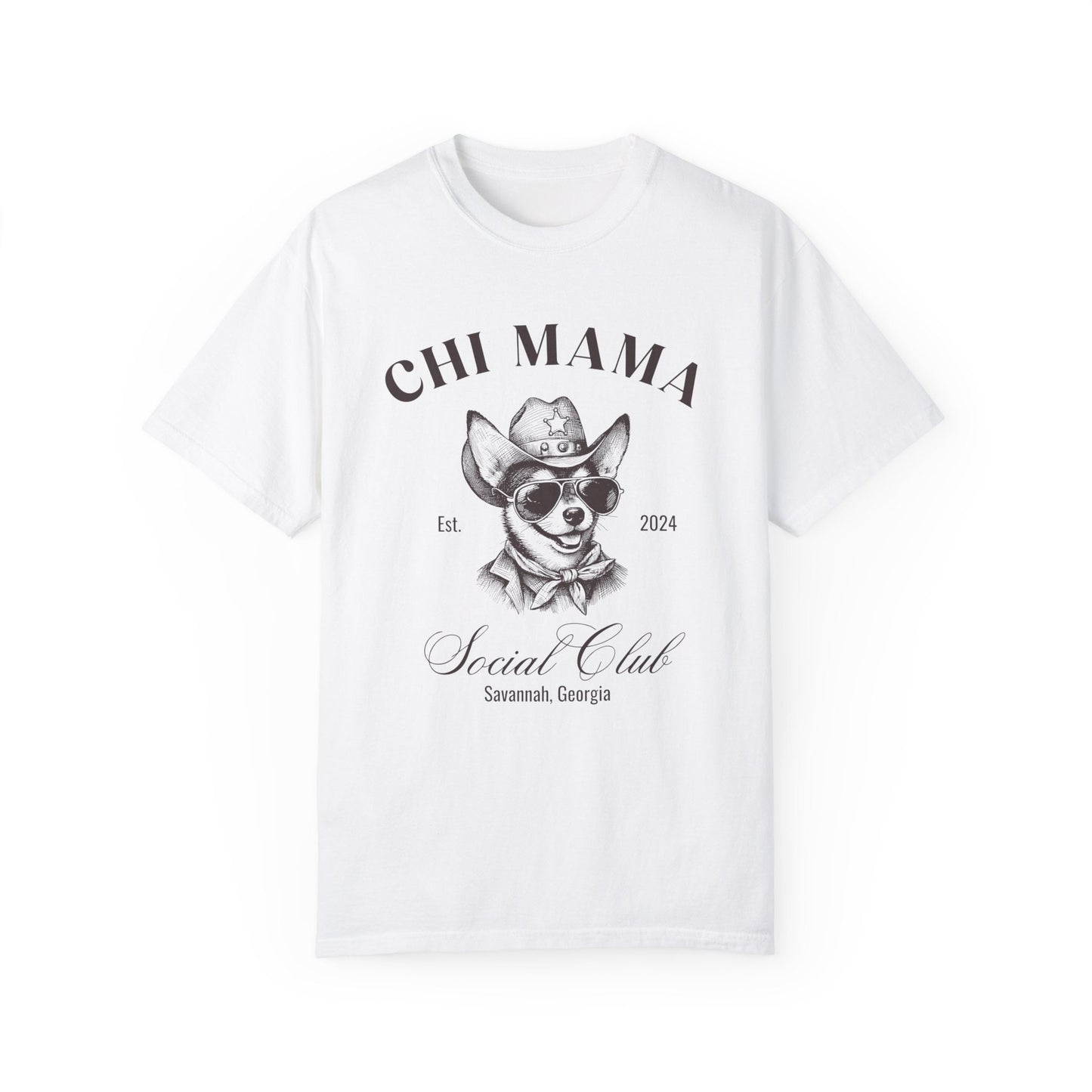 Chihuahua Shirt | Chi Grandma Gifts | Comfort Colors | Small Dog Breed | New Dog Shirt | Social Club Shirt | Chi Mama Gift | Martini Shirt