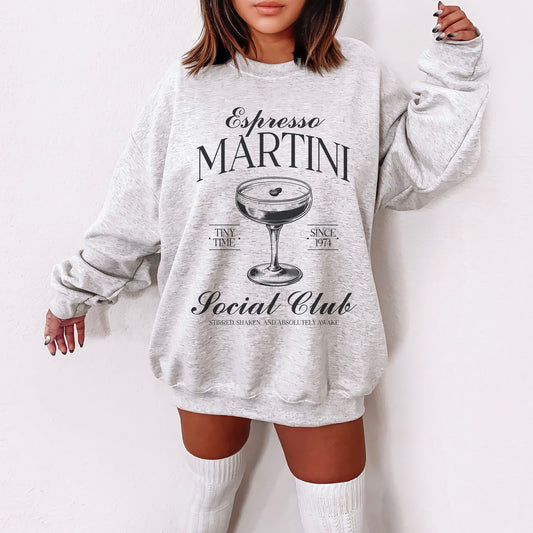 Espresso Martini Sweatshirt, Preppy Bride Crewnecks, Bachelorette Party Cocktail Social Club Shirt, Aesthetic Gifts, Margarita themed Shirts