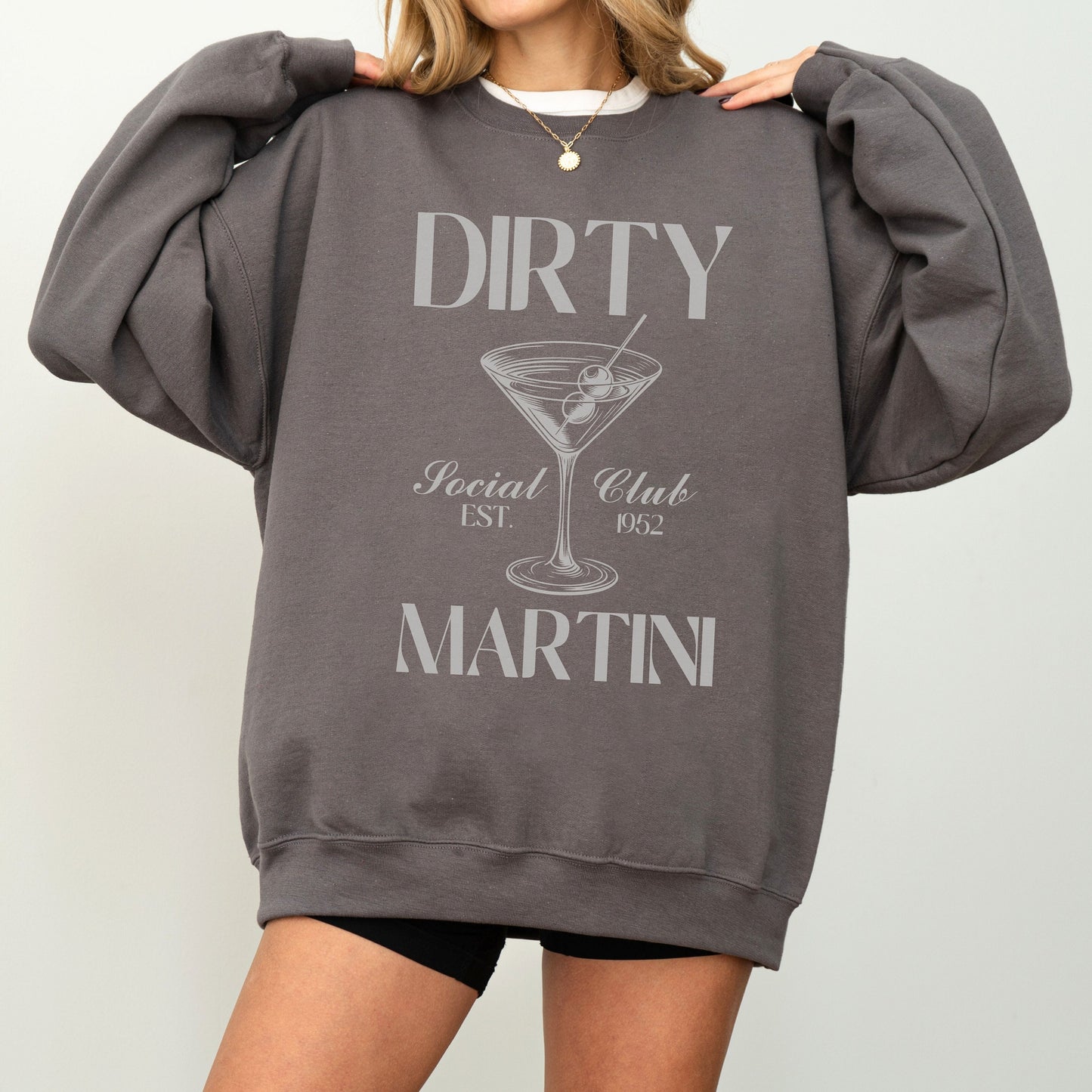 Dirty Martini Sweatshirt, Bride Crewneck, Bachelorette Party Cocktail Social Club Shirt, Champange Aesthetic Gifts, Margarita themed Shirts