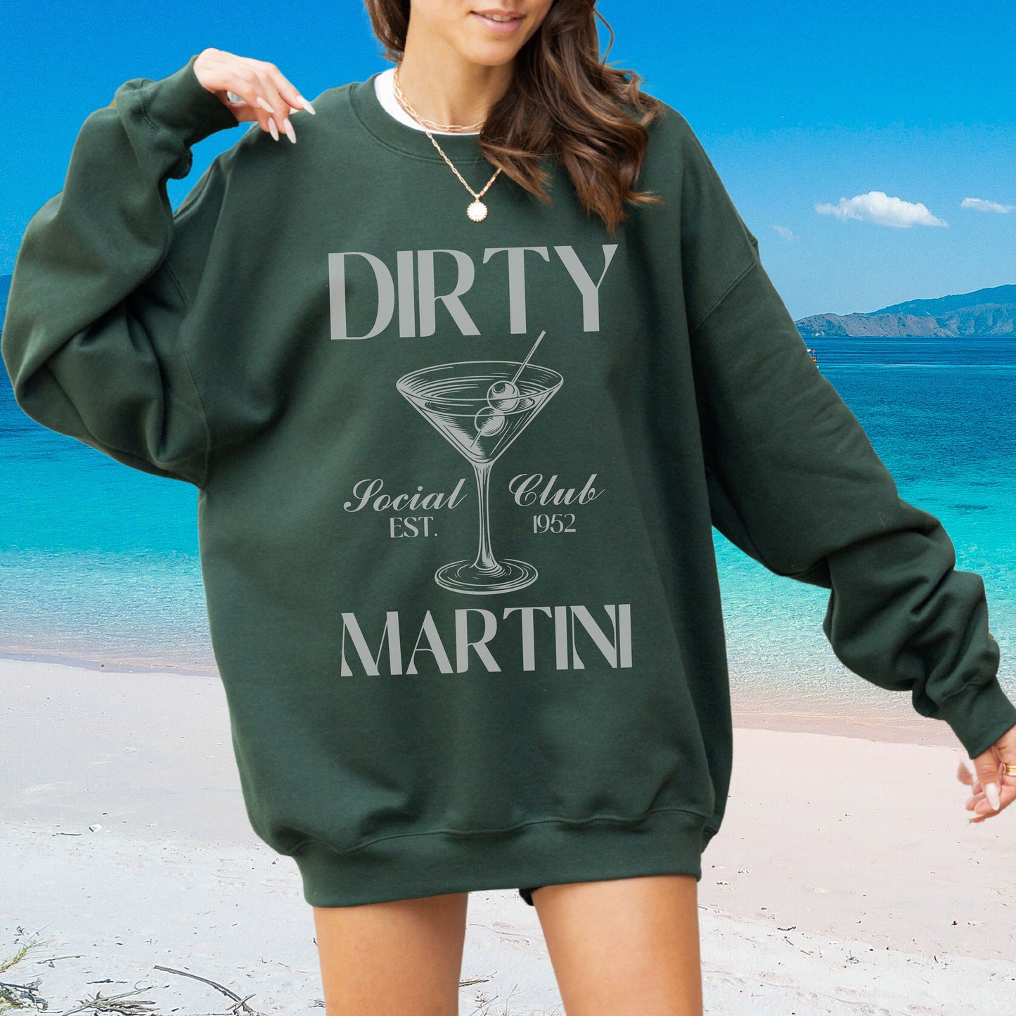 Dirty Martini Sweatshirt, Bride Crewneck, Bachelorette Party Cocktail Social Club Shirts, Champange Aesthetic Gifts, Margarita themed Shirts