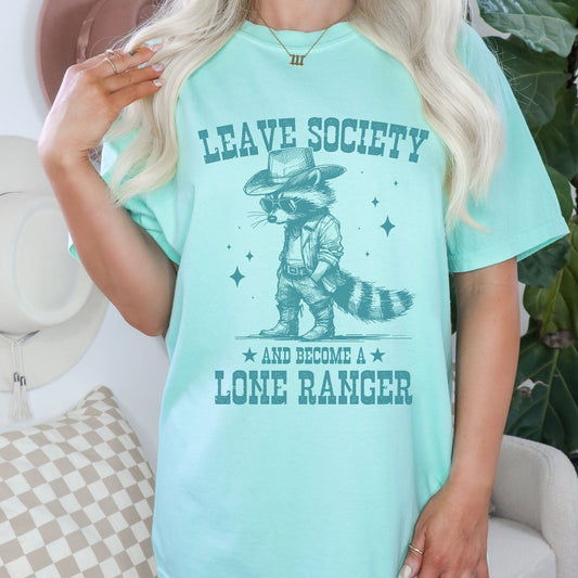 Lone Ranger Vintage Raccoon T Shirt, Support Your Local Street Cats Graphic T-Shirt, Retro Unisex Adult T Shirt, Nostalgia T Shirt