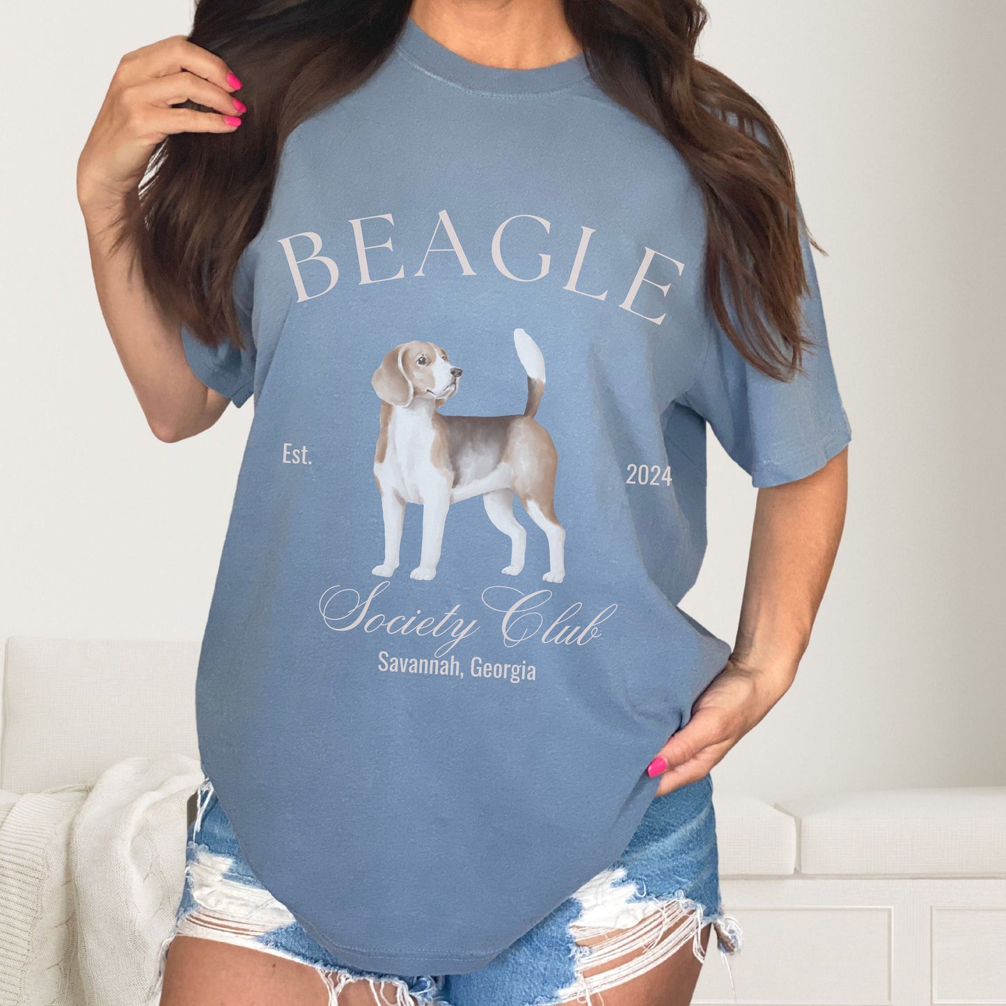 Beagle Shirt | Dog Mama T-shirts | Dog Grandma Gift | Cute Birthday Gifts for her | Social Club Shirt | Small Dog Breed | Hunting Dog TShirt