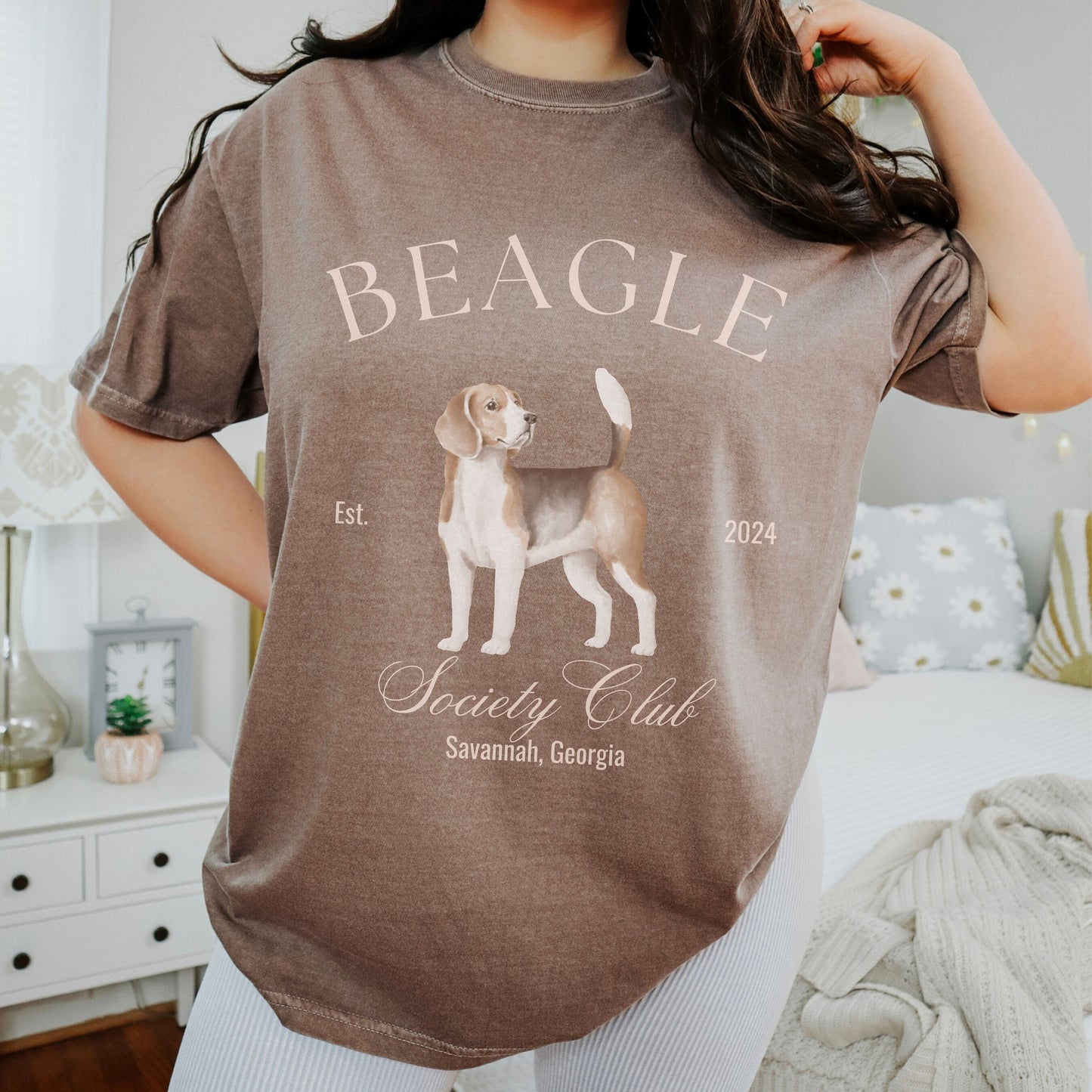 Beagle Shirt | Dog Mama T-shirts | Dog Grandma Gift | Cute Birthday Gifts for her | Social Club Shirt | Small Dog Breed | Hunting Dog TShirt