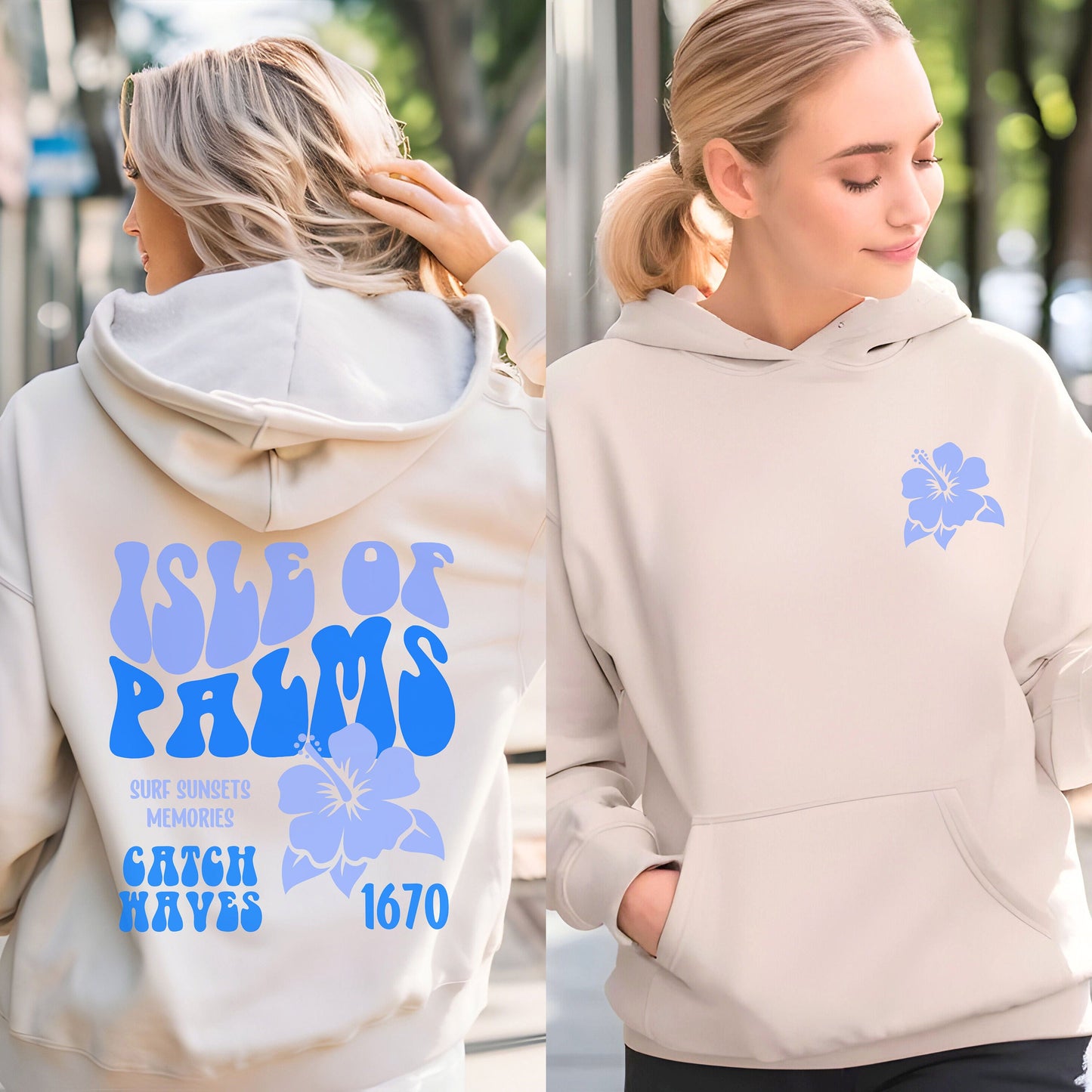 Isle of Palms Hoodie, South Carolina Hoodie, Coastal Gift, Sullivan's Island Hoodie, Charleston SC Hoodie, Folley Island Family Vacation