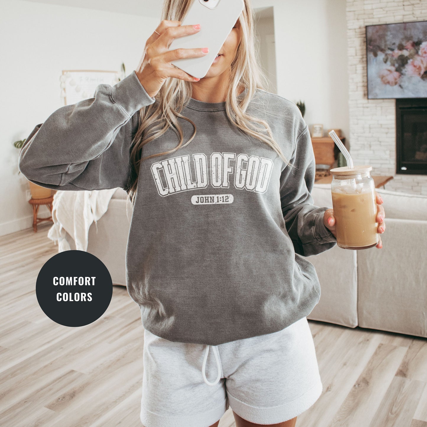 Child of God Sweatshirt | Christian Sweatshirt | Religious Crewneck | Comfort Colors | Trendy Christian Merch | Easter Jesus Sweatshirt