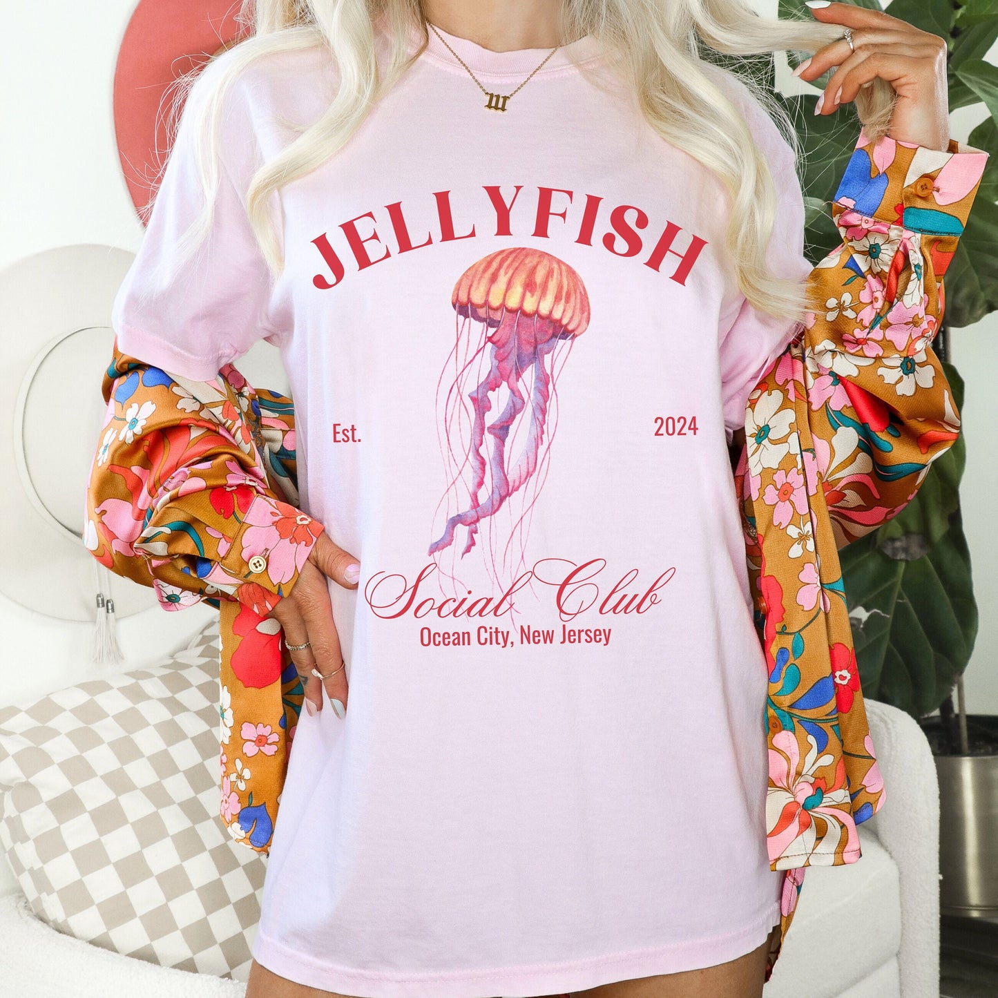 Jellyfish Shirt | Surf Tee | Save The Ocean T Shirt | Comfort Colors | Family Beache Vacation Shirt | Sea Shell | Respect Locals Apparel