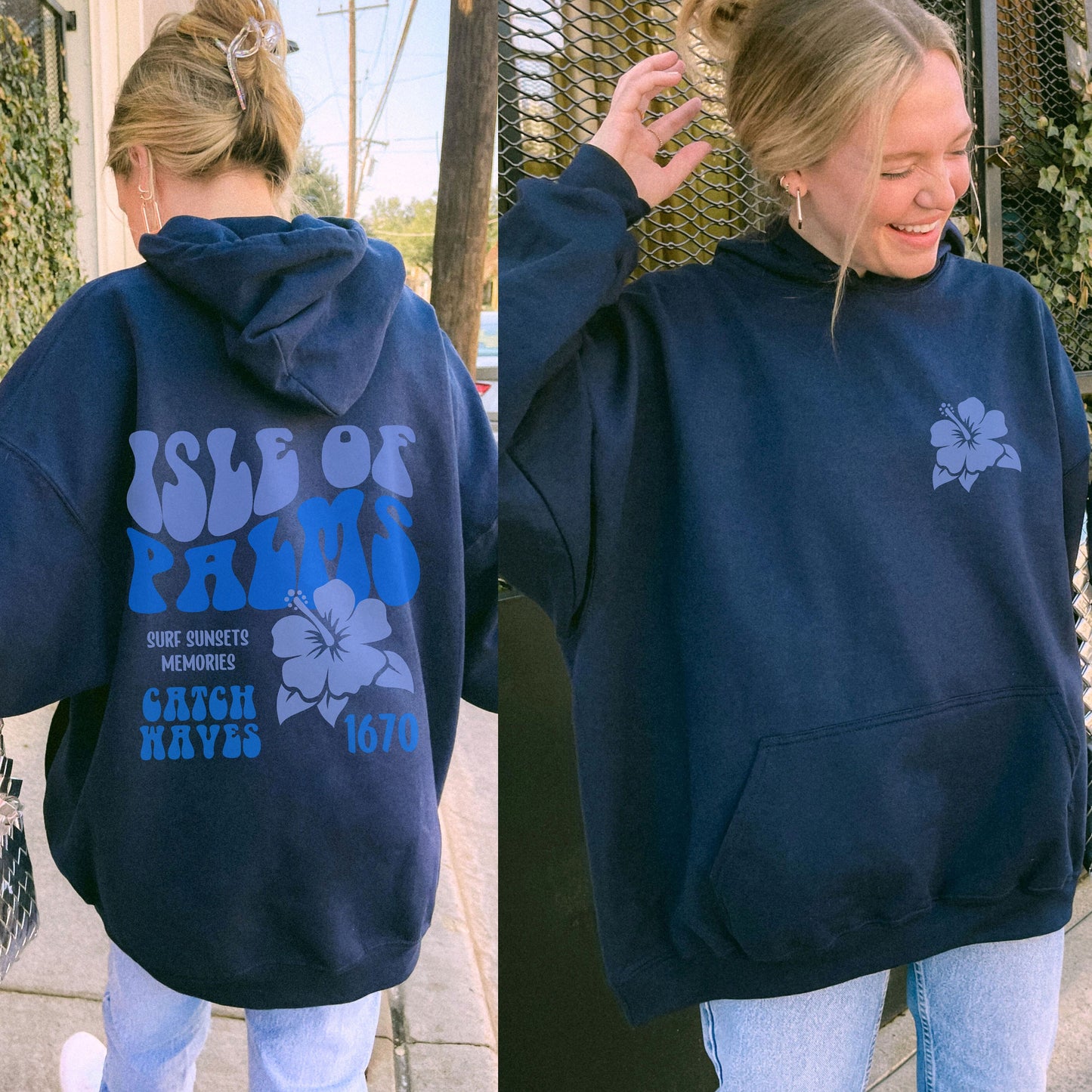 Isle of Palms Hoodie, South Carolina Hoodie, Coastal Gift, Sullivan's Island Hoodie, Charleston SC Hoodie, Folley Island Family Vacation