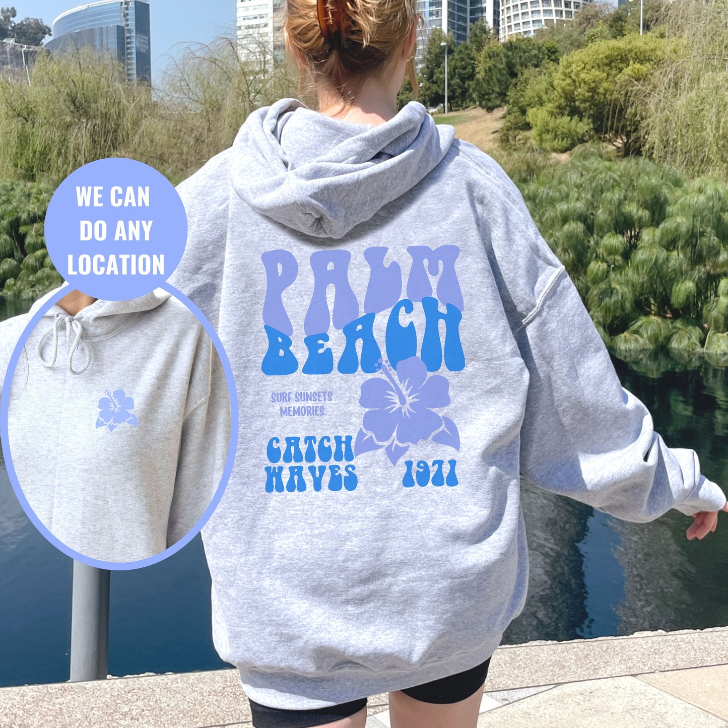 Surf hoodie | Palm Beach Florida Hoodie