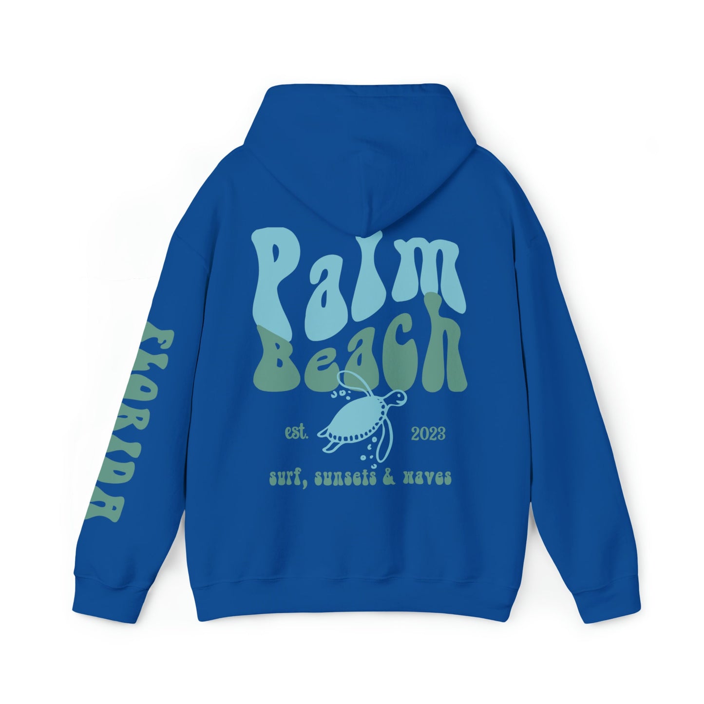 Palm Beach Hoodie | Sleeve Print